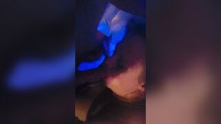 BBW Riding Dildo While Giving Blowjob