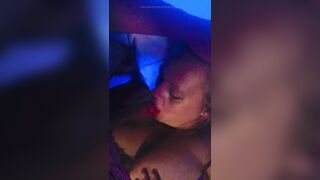 BBW Riding Dildo While Giving Blowjob