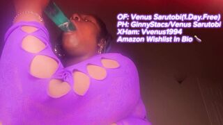 Ebony BBW Sucking Big Dick Wet and Sloppy Big Titty Fuck