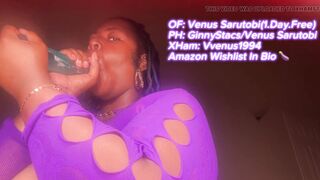 Ebony BBW Sucking Big Dick Wet and Sloppy Big Titty Fuck