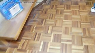 a very horny Italian BBW fucked by two man in the pussy and in the ass