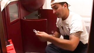 Mobile Plumber Needs to Fix Leaky Bibcock on the Kitchen and Satisfy Lusty Mature Woman - 2 image