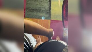 Amateur handjob big cum