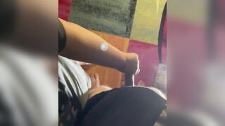 Amateur handjob big cum