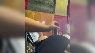 Amateur handjob big cum