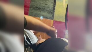 Amateur handjob big cum