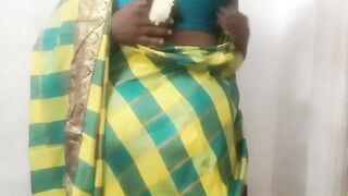 Tamil Saree Hot Busty Aunty Fucking in House - 3 image