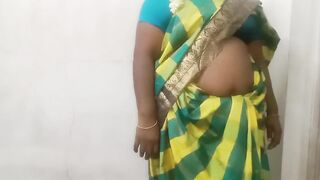 Tamil Saree Hot Busty Aunty Fucking in House - 4 image