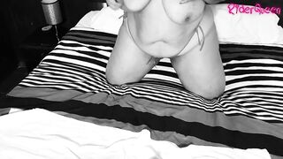 Blowjob cougar Latina Mom Big Ass seducing in bed Stepson