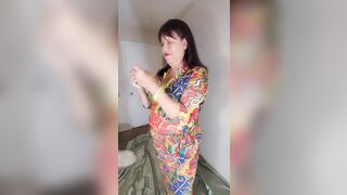 Masturbating After an Evening Out, Undressing & Putting on My Granny Nightgown