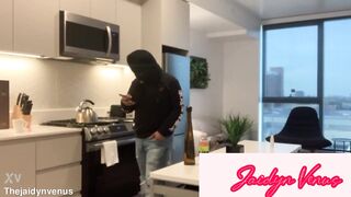 Single Latina BBW mom Jaidyn Venus Needs Help Paying Bills After Delivery Order to SSBBW Hunter Goes Wrong He Makes Sure She Drains His Huge Dick Raw Til He Cums Inside TRAILER