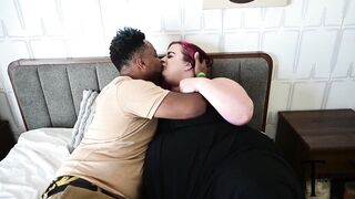 BIG BELLY SSBBW ASHLEY GARLAND GETS RAILED BY FINNY