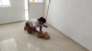 Inexperienced Colombian girl with a big ass masturbates her delicious pussy with her doll TANTALY - 3 image