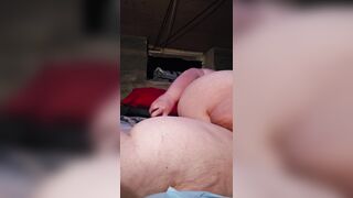 Fat pussy getting banged by vibrator and ass with huge cock