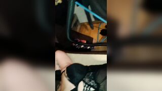 Tied up warm-up with the machine