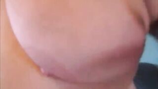 Cute BBW Stripes & Put Her Ass In The Air Getting Her Pink Tight Asshole Raw Bareback Fuck & Creampie