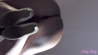 Hot striptease and curvy lign of my chubby big tits wife