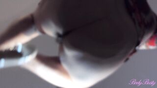 Hot striptease and curvy lign of my chubby big tits wife