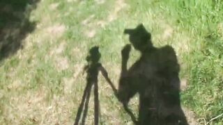 Ugly XXL milf fucking in the garden