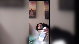 Stretching with a Thick Lightsaber