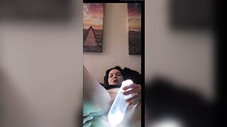 Stretching with a Thick Lightsaber