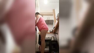 in the kitchen half-dressed - 8 image