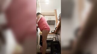 in the kitchen half-dressed - 9 image