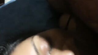 Good Night made best night with a shot of white warm thick cum meal