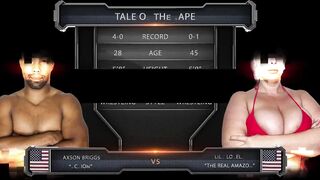 Lila Lovely Vs Jaxson Briggs Interracial Wrestling