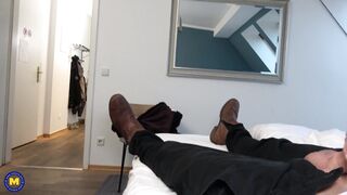 Sexy German MILF Dirty Priscilla Gets Her Pussy Pounded in POV Style