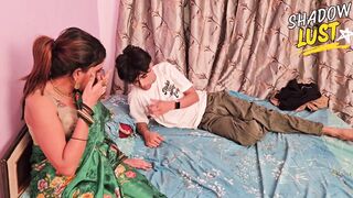 Huge Boobs Indian Maid Stripped off Her Saree and Fucked Hard by Inexperienced Boy - 2 image
