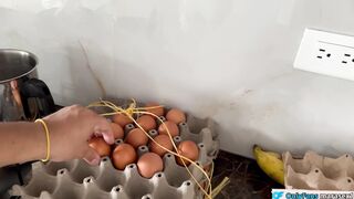 My big ass stepmother beats my egg in the mornings when my stepdad is not there