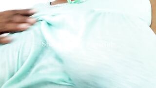 Mature Big Boob MILF Showing Her Naked Sexy Body to Her Lover in the Bathroom and Dirty Talk