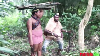 PATRICIA THE BBW 9JA FUCKED BY THE BUSH HUNTER AT HER HUT(SOFTKIND FUCKSY) - 13 image