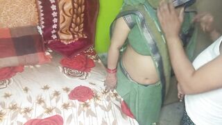 Indian Beautiful Bhabhi Having Romance with Her Husband.