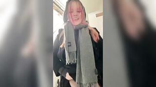 Bbw Babe takes a stroll and masturbates outside - 1 image