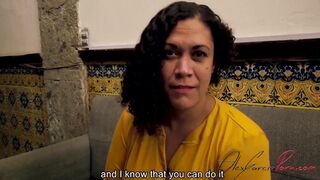 Helping neighbor get pregnant: English subtitles, big dick, and creampie action!