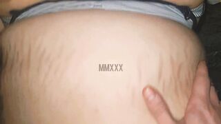 Busty BBW Wife with bouncing tits gets creampied hard & takes a hot load