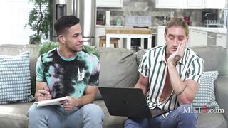 Watch curvy MILF Thicc Threesome with a BBW and her curvy friend and get two loads on her face instead of going to