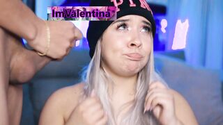 Watch Valentina, the Colombian BBW, get her ass spanked and her pussy pounded daily by her horny dominatrix