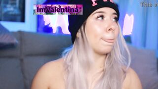 Watch Valentina, the Colombian BBW, get her ass spanked and her pussy pounded daily by her horny dominatrix