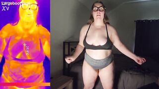 Get a sneak peek of this complete collection of try-on, naked twerking, and BBW babes teasing with their curves and tits - 14 image