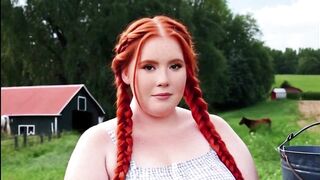 Big tit anime babe gets wild on a farm with a big dicked dude - 1 image