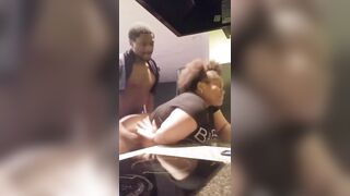 Hot MILF with perfect natural tits gets punished with a big black cock