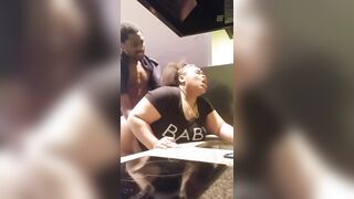 Hot MILF with perfect natural tits gets punished with a big black cock