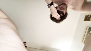 Watch this chubby mature brunette get pounded and filled with cum