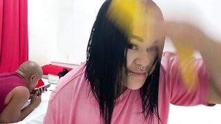 Watch me take my step uncle's milk like a pro, with my big boobs bouncing!