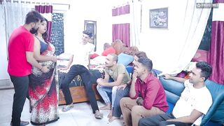 Step sister Bhabhi gets pounded by stranger boys while husband is away