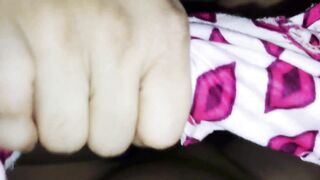 Stepdaughter's tight pussy gets stretched by her stepdad's big cock while giving a sloppy blowjob