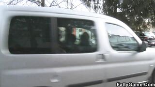 This hot blonde BBW is a pro at giving head